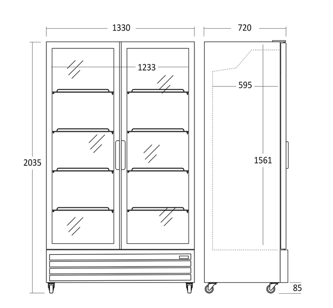 ScanDomestic SD 1326 BE kommercielt køleskab og kommerciel fryser Reach-in 917 L 568 flaske(r) 1962 dåse(r) Fritstående D ScanDomestic SD 1326 BE kommercielt køleskab og kommerciel fryser Reach-in 917 L 568 flaske(r) 1962 dåse(r) Fritstående D